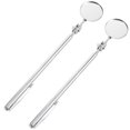thumbnail image 1 of FENGGUIQU 2pcs Undercarriage Inspection Mirror Stainless Steel Silver Extendable Tool for Automotive Repair, 1 of 8