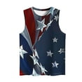 thumbnail image 5 of VerPetridure American Flag Print Tank Tops Women USA Stars Stripes Patriotic T Shirt Summer Loose Vest Tees, 5 of 5