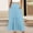 c01Blue, variant on Womens Maxi Skirts, Elastic High Waist A-Line Tiered, Long Flowy Boho Skirts, Summer Casual Beach Vacation Ankle Length Skirt Blue M