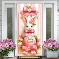 thumbnail image 4 of Fwttom Easter Door Cover - Happy Spring Festival Party Decoration Front Room Door Hanging Easter Decorations, 72.8 x 35.4 inch, 4 of 5
