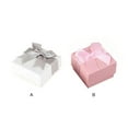 thumbnail image 4 of pitrice Jewelry Box Bowknot Paper Lightweight Portable Package Boxes Durable Smooth Storage Holder Bracelet Rings Beads White 1Set, 4 of 6