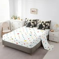 thumbnail image 3 of Fashion Dress Bed In A Bag 7 Piece King Size Fashion Girly Black Dress Comforter Set Eiffel Tower Paris Style Bed Set Romantic Makeup Themed Sheet Set Women Perfume Print Bedding Fitted Sheet, 3 of 5