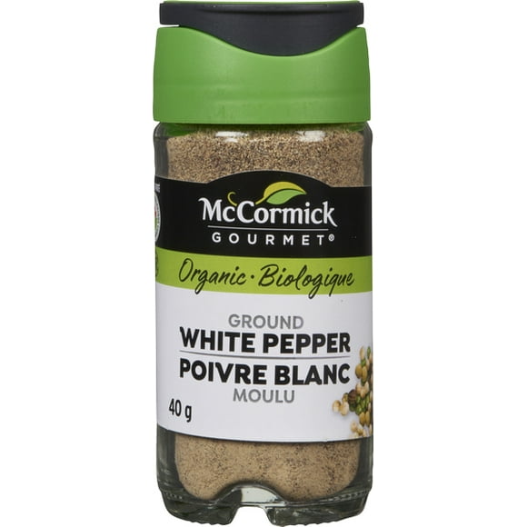 McCormick Gourmet, New Bottle, Premium Quality Natural Herbs & Spices, Organic Ground White Pepper