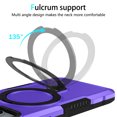 thumbnail image 2 of Decase for iPhone 15 Plus with  Built-in Ring Holder Stand Case,Military Grade Shockproof Protective,Slim Rugged Anti-Scratch Non-Slip Hard Phone Cover Case for iPhone 15 Plus,Purple, 2 of 9
