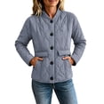 thumbnail image 2 of Plus Size Jackets for Women Quilted Lightweight Button Down Puffer Jacket Coats Padded Outwear with Pockets, 2 of 7