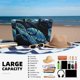 thumbnail image 5 of Disketp Ocean Turtle Bolsa de Playa de Gran Capacidad, Bolso Impermeable y a Prueba de Arena para Mujer, Ideal para Playa, Piscina y Natación, 5 of 7