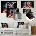 thumbnail image 4 of Designart "Baseball Swing Of EFlow II" Sports Metal Art Living Room, 4 of 5