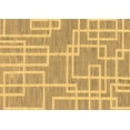 thumbnail image 1 of Ahgly Company Indoor Rectangle Abstract Brown Modern Area Rugs, 5' x 7', 1 of 4