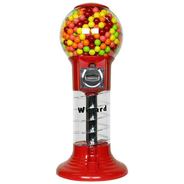 Gumball Machine 27” Set Up for $0.25 Gumballs 1 inch Toys in Round