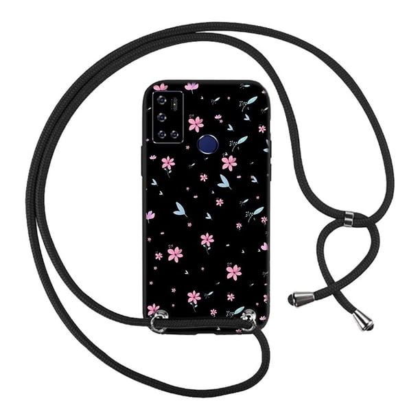 Funda con cordón para teléfono, carcasa con Collar para modelo 1B, 2020, 5002D, 1A, 1C, 2019, 1L, 1S, 3L, 1SE, 1V, 1X, 2018, 3X Fivean unisex