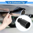 thumbnail image 2 of 1 Pc Exhaust Tip 1.8" - 3.0" Inlet 3.9" Outlet 7.3" Length Tailpipe Universal Car Bolt on Stainless Steel Titanium Tone Rear, 2 of 7