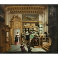 thumbnail image 3 of Dirck Van Delen 23x20 Black Modern Framed Museum Art Print Titled - The Lawyer's Cabinet (1642), 3 of 5