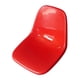 thumbnail image 2 of Silla con respaldo de plástico Kusrkot naranja, asiento de cubo de plástico fácil de instalar, 2 of 8