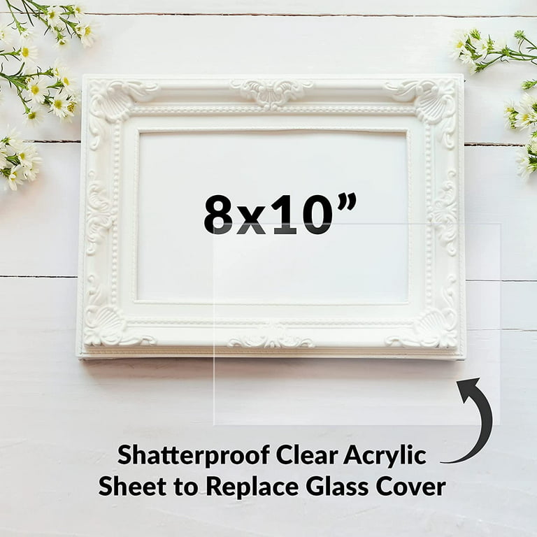 12 Pack 8 x 12 Clear Acrylic Sheets 2mm Thick Transparent Cast Plexiglass  Plastic Sheets Clear Plastic Acrylic Boards Panel Glass Replacement for