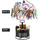thumbnail image 4 of Caja de almacenamiento de escritorio de malla, portalápices multifuncional giratorio de 360 ​​grados, caja de almacenamiento de papelería de escritorio de 4 rejillas (negro), 4 of 5
