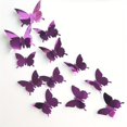 thumbnail image 1 of 12pcs 3D Mirror Butterfly Wall Stickers Butterfly Wall Stickers Removable DIY Wall Painting Party Wedding Decoration Home Decor, 1 of 5