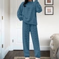 thumbnail image 2 of Women‘s Coral Fleece Pajama Set Plush Sleepwear Loungewear Cozy Winter Nightwear One Size, 2 of 7