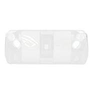 LaMaz Game Console Clear Case Shockproof Prevent Slip TPU Protective Cover with Bracket for ASUS ROG Ally Handheld 2023 Transparent