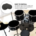 thumbnail image 2 of 4Pcs D Practice Pad Kit Foam Mute Pads Inst ents Parts Jazz Snare Set D Pad Soundproof Acces, 2 of 4