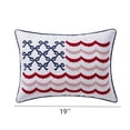 thumbnail image 2 of Bow Flag Decorative Pillow, 4th of July Decorations, 19.5"x14" Decorative Pillow, 250 Anniversary Decorations,Red/White/Blue, 2 of 7