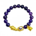 thumbnail image 1 of Pulsera de amatista para mujer con lirio de los valles y calabaza, 1 of 2