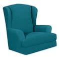thumbnail image 3 of Funda de sofá cama sin brazos Spandex Stretch Futon Slipcover antideslizante elástico Sofá plegable completo Escudo de sofá adaptaciónción a sofá Verde Yotijar Funda antideslizante para silla de ala, 3 of 10
