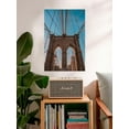 thumbnail image 2 of Awkward Styles NY Wall Art American Style Brooklyn Bridge Unframed Art New York Poster Decor Skyscrapers in NYC Brooklyn Bridge Poster Art Brooklyn Bridge Printed Photo Digital Art Made in USA, 2 of 3