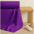 thumbnail image 4 of Soimoi Cotton Poplin Fabric Dot & Fleur De Lis Damask Print Fabric by the Yard 42 Inch Wide, 4 of 7