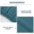 thumbnail image 6 of Subrtex Bed Sheets Wrinkle Resistant Premium Microfiber Deep Pocket Fitted Sheet, Peacock Blue, King, 6 of 7