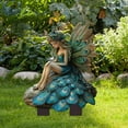 thumbnail image 4 of Flower Fairy Decorative Props Ground Insertion, Bohemian Fairy Flower Pot Decoration, Acrylic Garden Ground Insert, Charming and Beautiful Fairy Flower Pot Decor, Garden Figurines, 11.8"x9", 4 of 8