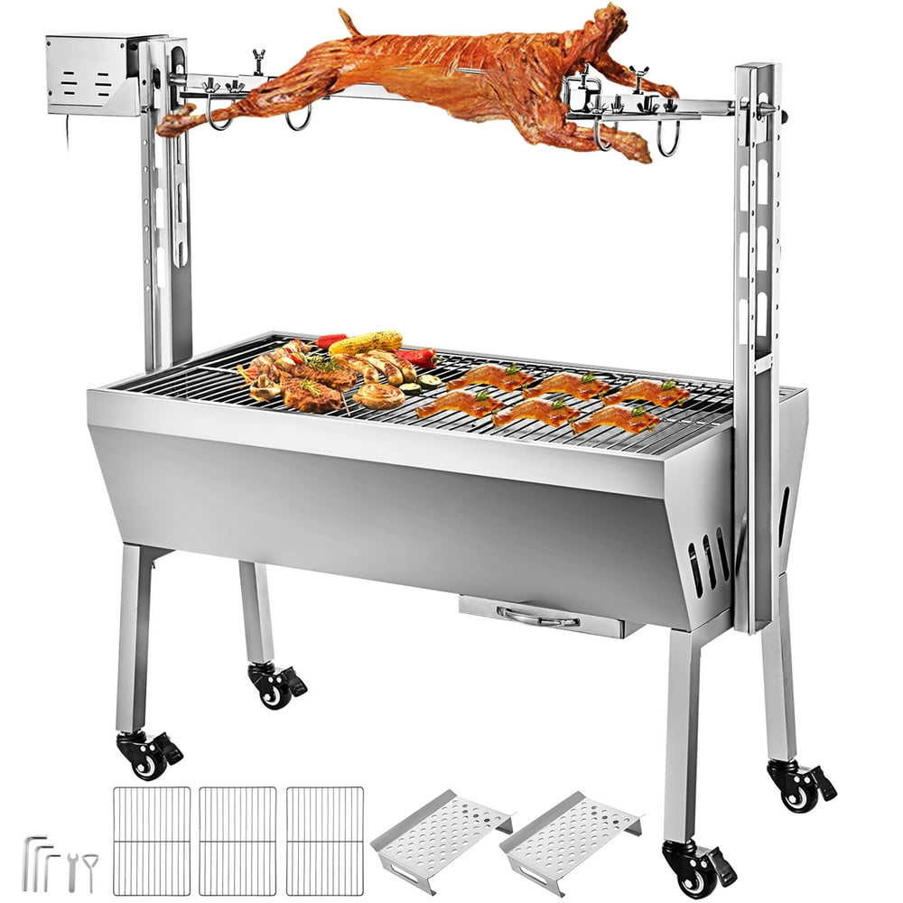 VEVOR 88Lbs/40KG BBQ Rotisserie Kit Pig Spit Rotisserie Grill Universal Rotisserie Kit Walmart