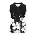 thumbnail image 4 of GERsome Women's Sleeveless Button Down Shirts Casual Tank Tops Loose Fit V Neck Summer Tops for Work S-2XL, 4 of 4