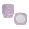 thumbnail image 5 of SCRAWLGOD Stars Spots Violet Dustproof Seat Covers for Office Chairs Stain Resistant Universal High Back Chair Slipcover Anti-Dust Protective Desk Chair Cover, 2 PCS, 5 of 7