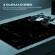 thumbnail image 3 of FLINE | Parrilla de Inducción Magnética Empotrable 4 Quemadores 4500W 110v | Belfast 4, 3 of 8