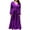 Purple, variant on IROINNID Maxi Dress for Women V Neck Long Sleeve Solid Color Party Evening Dresses ,Green