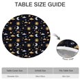 thumbnail image 6 of Dark Blue Celestial Pattern Round Fitted Tablecloth with Elastic Edge,Dining Table Cover Waterproof,Outdoor Round Tablecloth for Camping,Dining,Indoor and Outdoor, 6 of 7