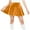 Orange, variant on CYRBOKO Short Skirts for Girls, Velvet Party Holiday Elastic Waist Pleated Skirts Wine Size 5-15 T