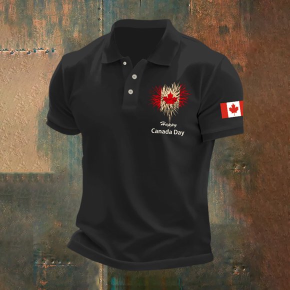 Adult Polo Shirt Men Short Sleeve Button Tee Shirt Lightweight Black Mens Beach Outfit