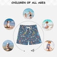thumbnail image 6 of FORMRS Boys Swim Trunks Quick Dry Mesh Lining Beach Boardshorts, Sizes XS-XL, Blue Beach Pattern, 6 of 7