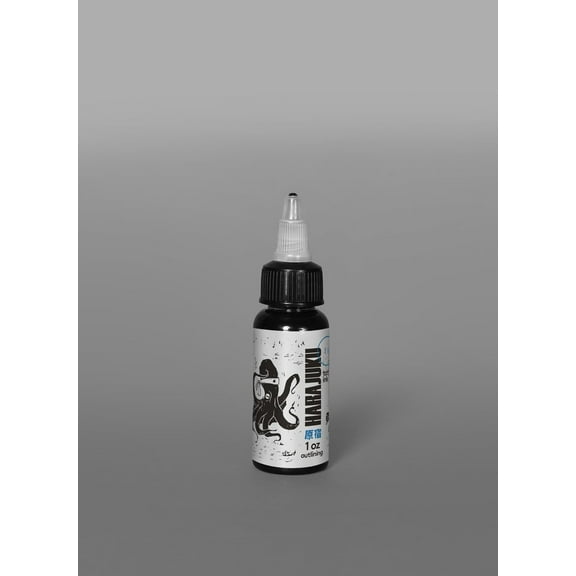 Harajuku Outlining Tattoo Ink by Radiant Color Pigment - Japanese Outline Sumi - 1oz