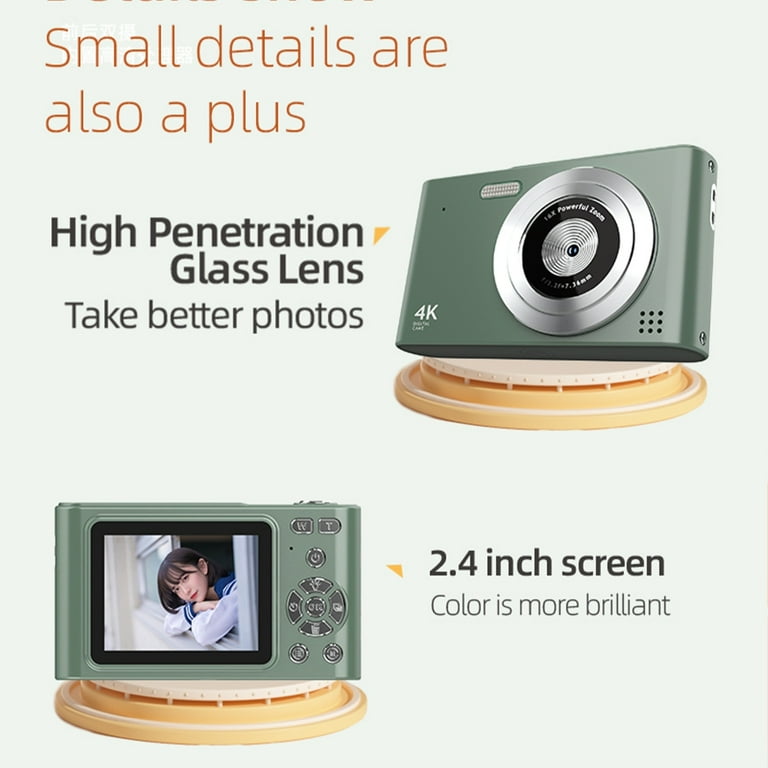 AOOOWER H15 Mini Digital Camera with CCDs 16x Zoom Camera for