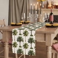 thumbnail image 2 of Table Runners 70 Inches Long Dress Scarves, Date Palm Trees Farmhouse Coffee/Dining/Kitchen Table Decor, Holiday Table Runner, Retro Summer Tropical Trees Plants Beige 13x70 Inch, 2 of 9