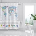 thumbnail image 2 of 4Pcs African American Black Girl Waterproof Shower Curtain Sets for Bathroom with Non Slip Rugs, Toilet Cover and Bath Mat, 12 Plastic Hooks (Girl-Sit), 2 of 4