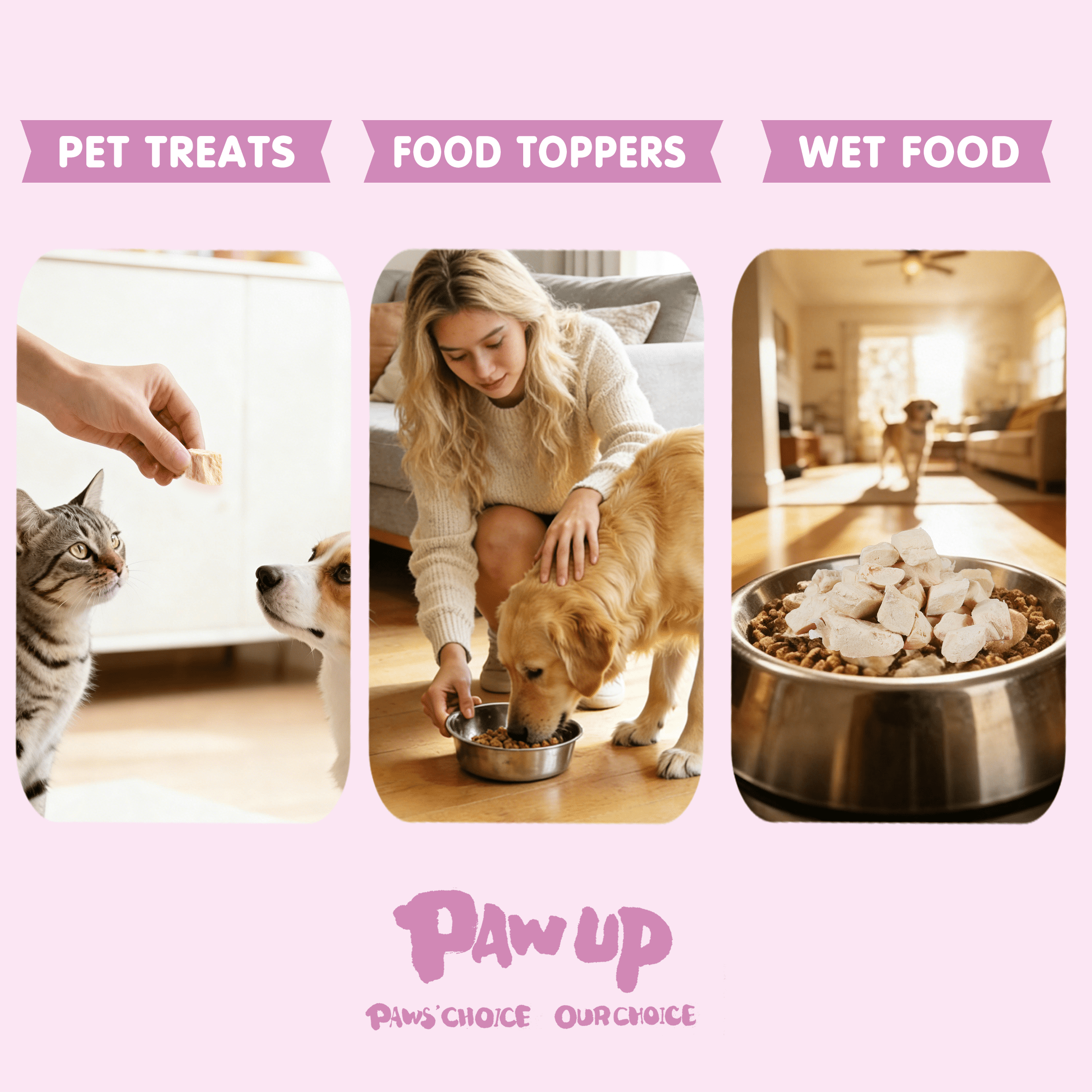(4 pack) PAWUP Freeze Dried Duck Dog Treats for Small Medium Large Dogs, Single Ingredient, Grain Free, High Protein, Natural Hypoallergenic Snacks, 3.9oz