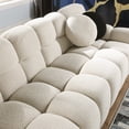 thumbnail image 5 of PORKISS Marshmallow Sofa Couch, 87.4" Length 35.83" Depth Boucle Sofas Loveseat, Up to 3 Seaters, Beige, 5 of 10