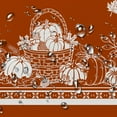 thumbnail image 4 of Oval Fall Tablecloth,OrangeThanksgiving Autumn Harvest Pumpkin Sunflower Maple Leaf Table cloth,Polyester Waterproof Wrinkle Resistant Durable Tablecloth for Fall,Thanksgiving,Home Decor 54x72In, 4 of 6