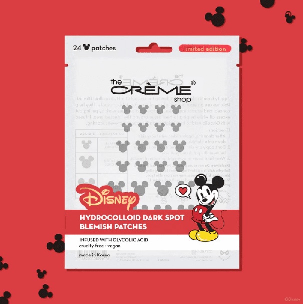 The Crème Shop Disney Mickey Mouse Acne Patches, 24 Black Facial Treatment Patches, Shaped Like the Iconic Disney Mouse’s Head