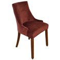 thumbnail image 1 of CJC Velvet Wingback Chair Cover - Stretch Arm Chair Slipcover - Accent Chair Protector - Dining Seat Covers - Coffee, 1 of 8