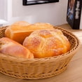 thumbnail image 5 of Bread Baskets for Serving - Foods and Veggies Storage Organizing Kitchen Counter or Restaurant Poly Wicker Tray - DishWasher Safe - Dough Scraper Gift, 5 of 8