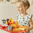 thumbnail image 4 of LOVEVER Ensemble de Restauration Rapide de Jeu d'Imitation de Luxe pour Enfants - Jouets Alimentaires Réalistes Incluant Pizza, Burgers, Frites et Plus, Éducatif et Amusant, Plastique de Qualité Supérieure (Multicolore), 4 of 6